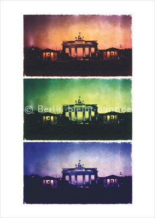 Postkarte GS-152 / Berlin - Triptychon