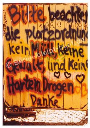 postcard GS - 297 / Berlin - Platzordnung