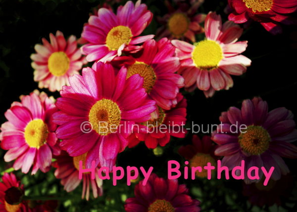 Geburtstagskarte B-029 / Happy Birthday